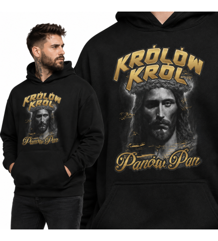 Bluza Chrześcijańska z kapturem Królów Król
